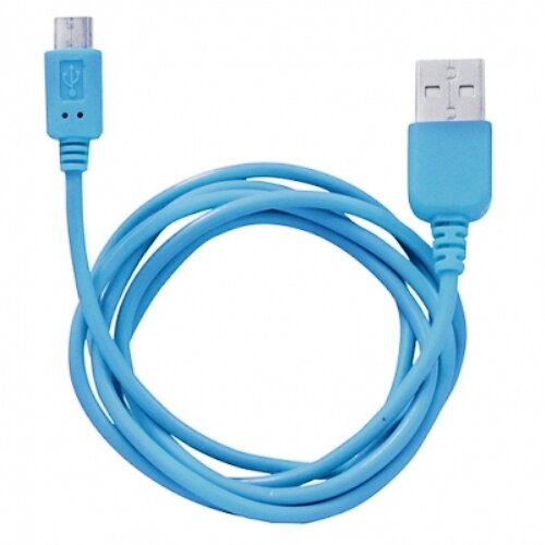 Кабель USB-Am/MicroBm 2.0 Human Friends Rainbow - радуга - 1м синий