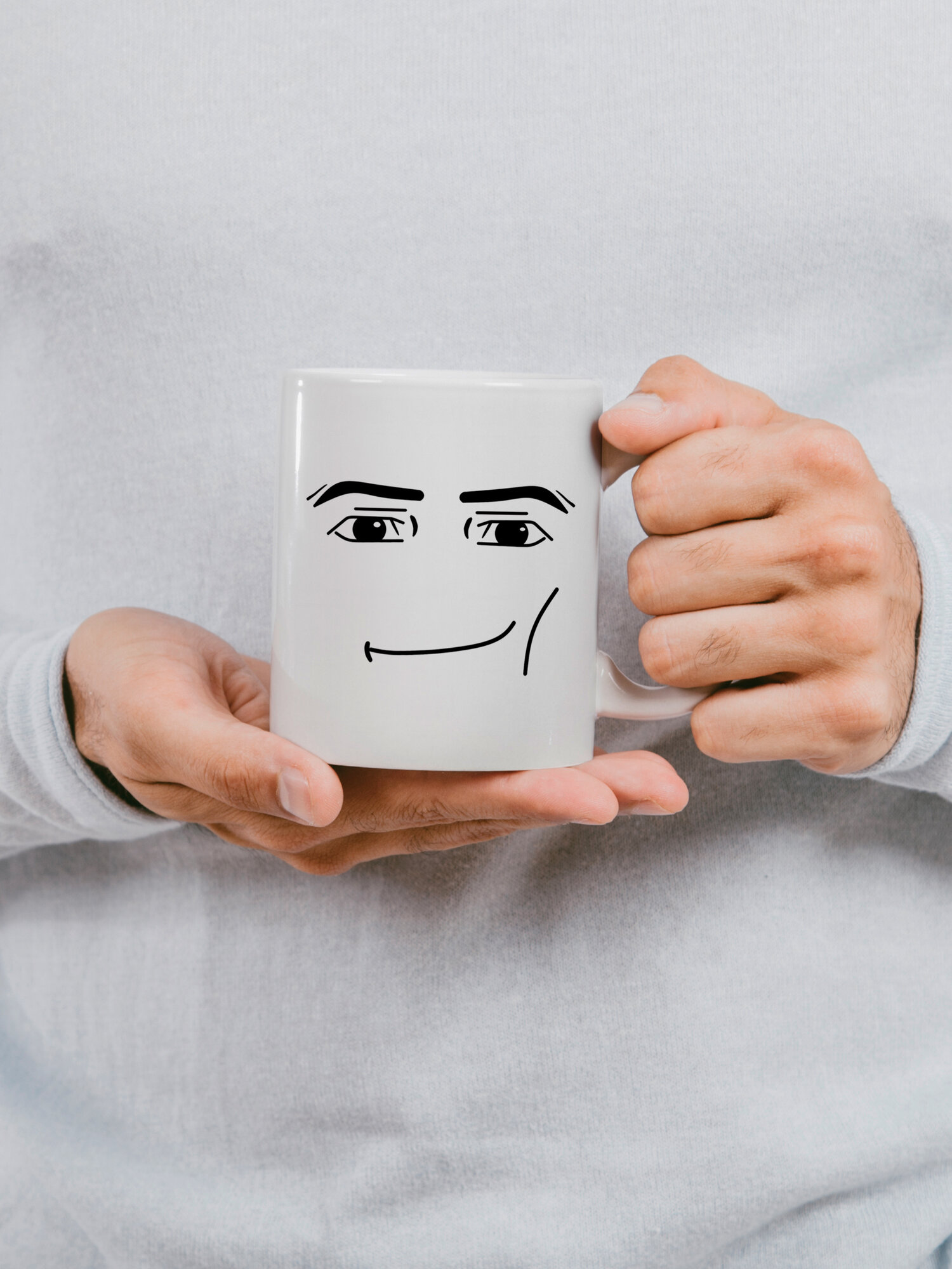 Кружка Роблокс Roblox face, прикол, подарок, мем, 1 шт, 330 мл — фото 1