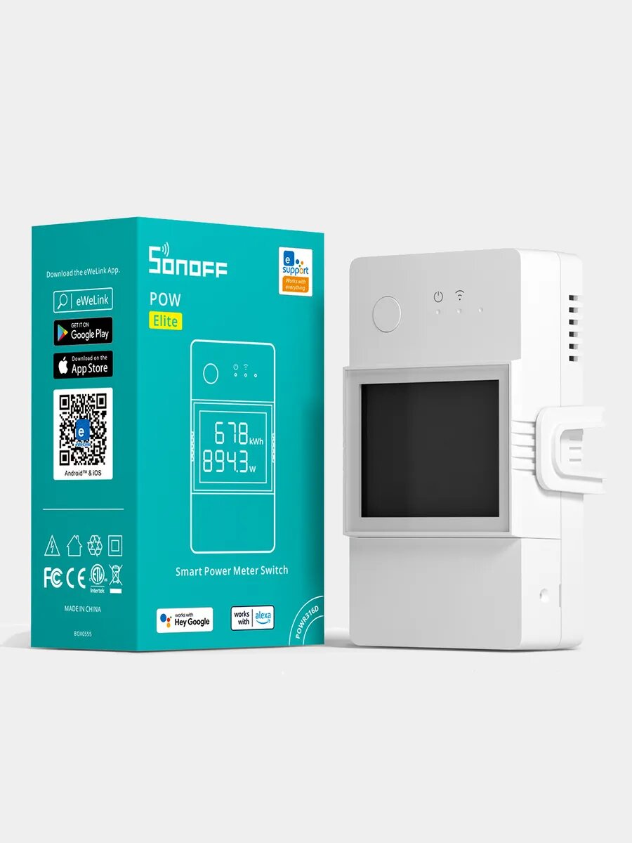 Sonoff TH Elite THR320D Wi-Fi POW реле с дисплеем