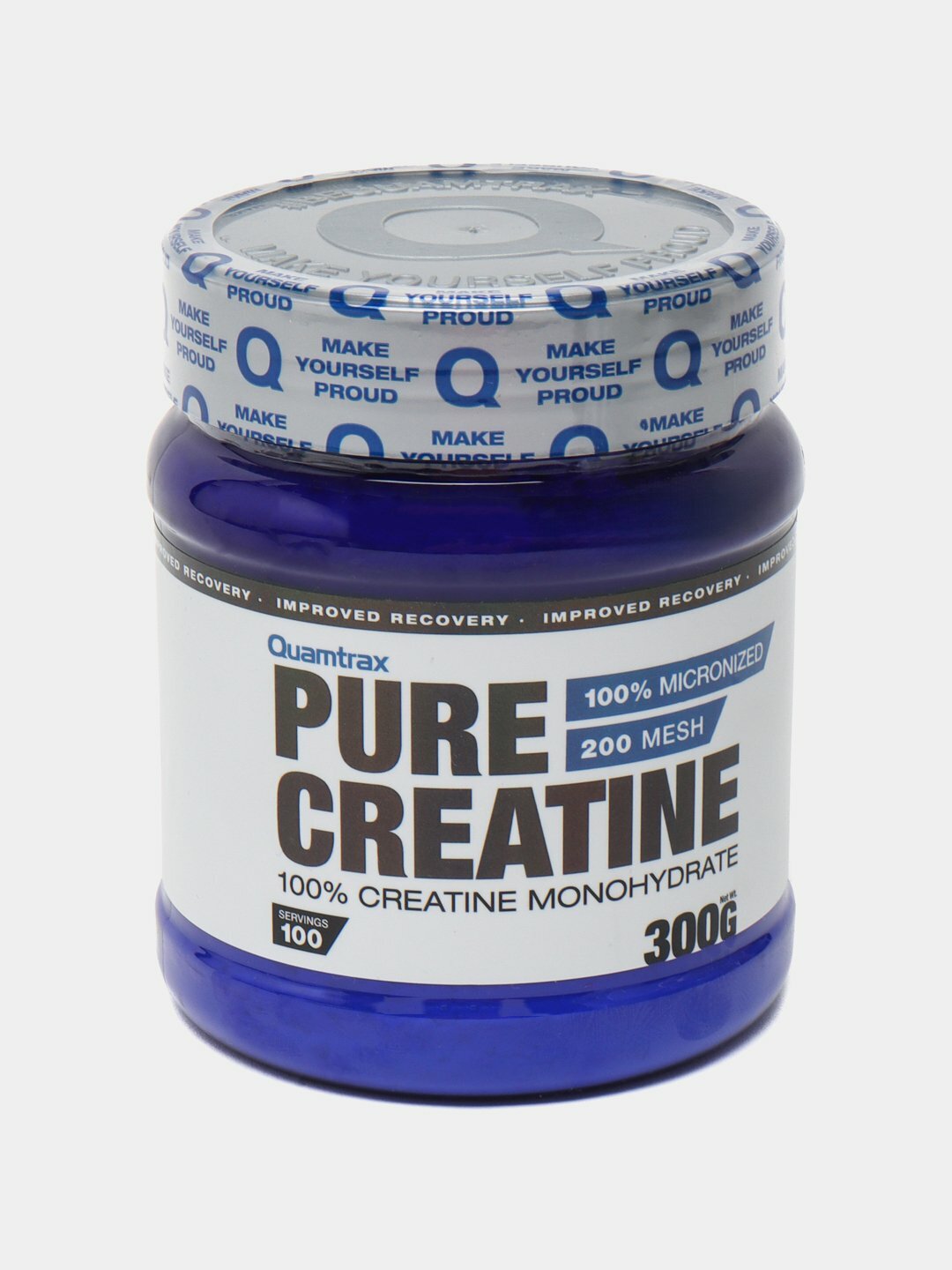 Pure Creatine от Quamtrax 100 порций каждая порция 3 грамм креатина моногидрата.