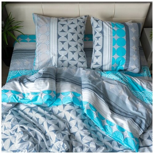 Комплект постельного белья Арт.7471 Евро Поплин Хлопок RICCHEZZA