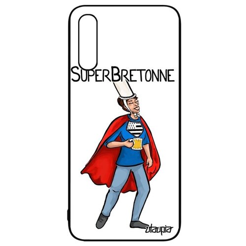 фото Противоударный чехол для мобильного // galaxy a50 // "супербретонка" шутка юмор, utaupia, белый
