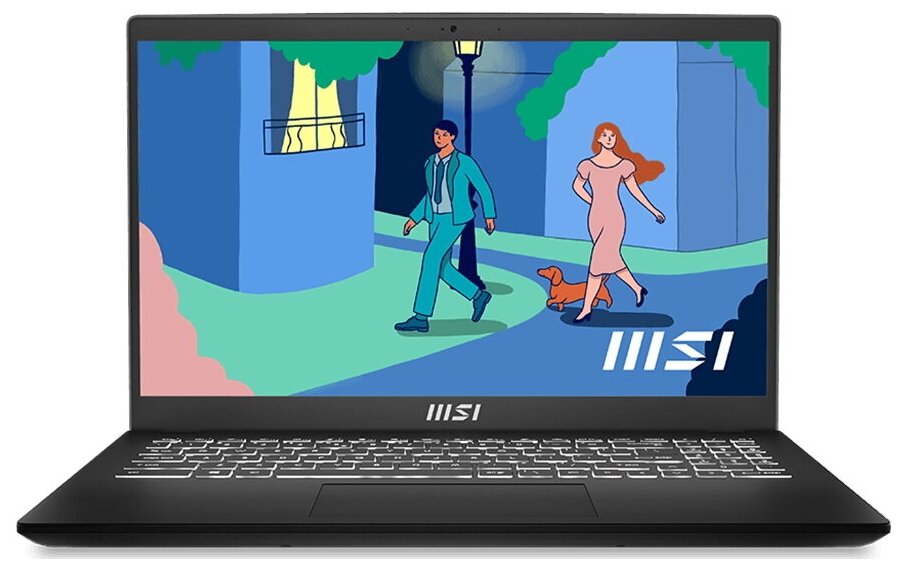 MSI Modern 15 B12M-235RU [9S7-15H112-235] Black 15" {FHD i7-1255U/16Gb/512Gb SSD/W11Pro}