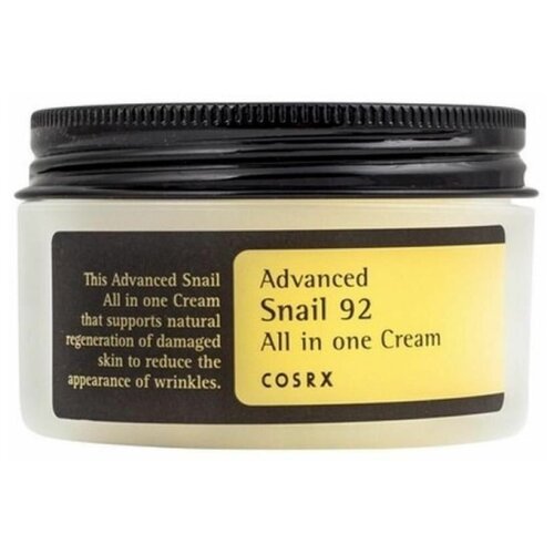 COSRX Advanced Snail 92 All In One Cream - Универсальный крем для лица с муцином улитки 92%