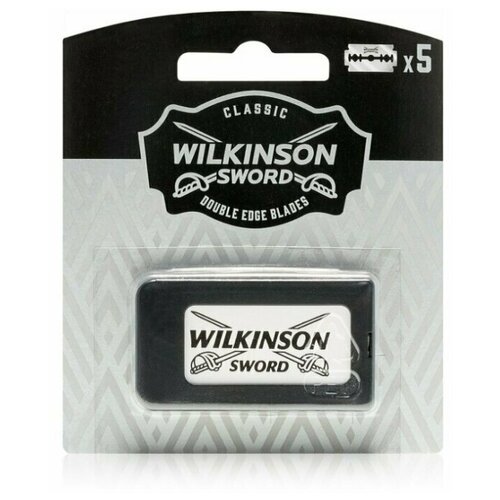 фото Wilkinson sword classic double edge / двусторонние лезвия для т- образного станка (5 шт