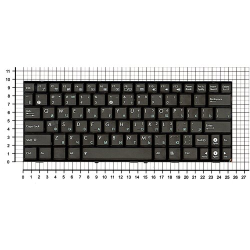 Клавиатура для ноутбука Asus EEE PC 1005HA 1008HA 1001HA 1001px черная с рамкой 1120₽