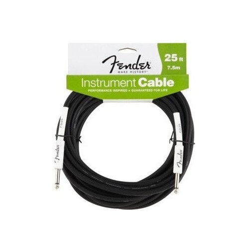 Гитарные кабели FENDER 25 INST CBL BLK fender