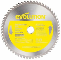 Диск пильный Evolution EVOBLADE230SS 230х25,4х1,8х60 по нержавеющей стали.