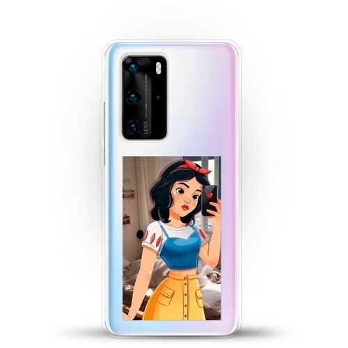 фото Силиконовый чехол белоснежка на huawei p40 pro andy & paul