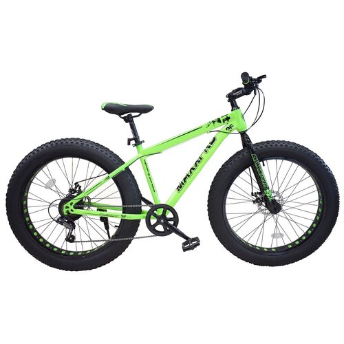 фото Велосипед fat x26 lite n2640-3 (зелёно-чёрный) maxxpro