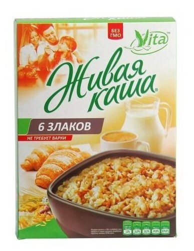 Vita Живая каша Каша 6 злаков из пророщенного зерна, 300 г - фотография № 3