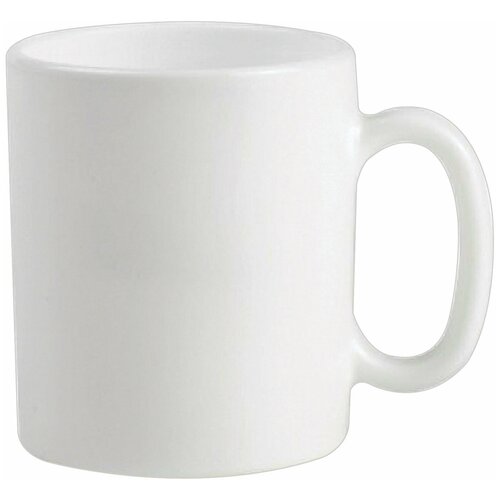 Набор кружек для чая и кофе, 6 штук, объем 320 мл, белое стекло, «Essence White», LUMINARC, N1230