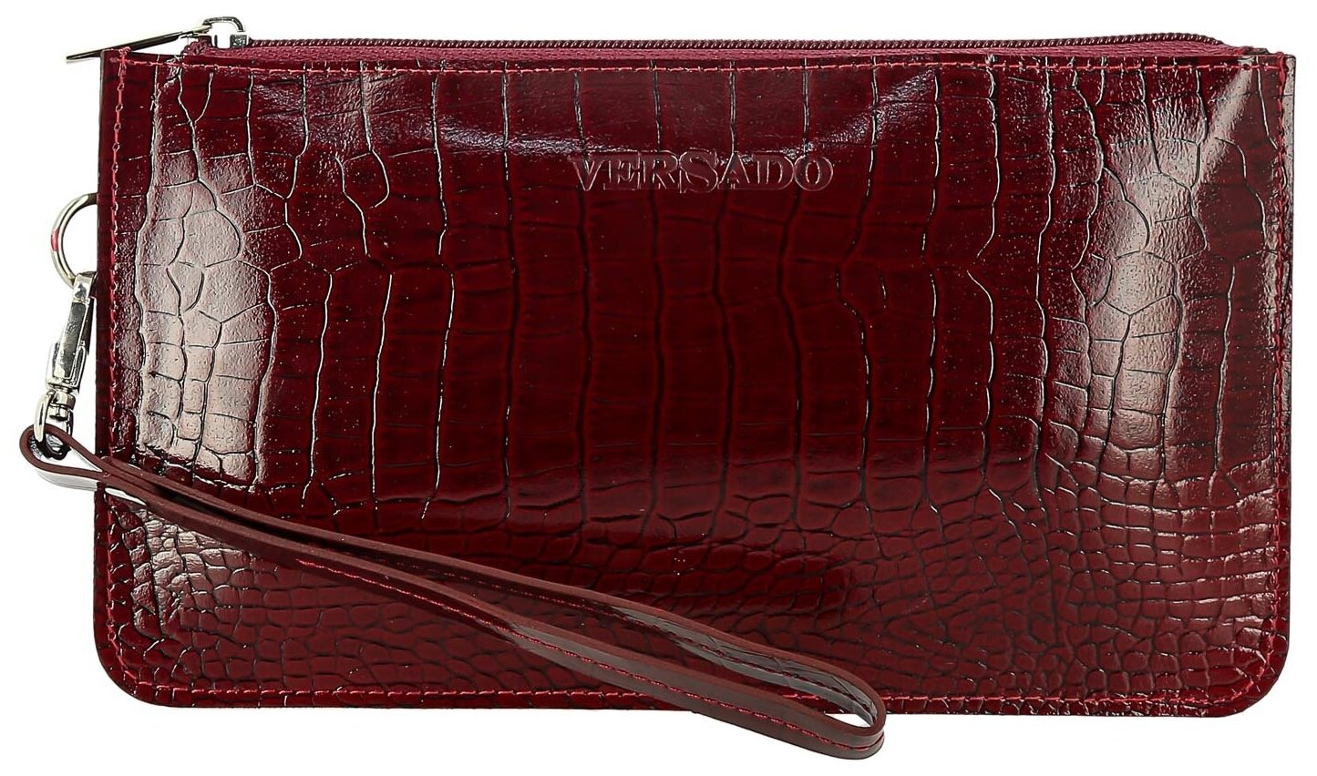 Женский клатч Versado VD035-1 red croco 