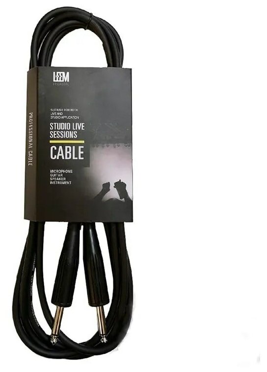Акустический кабель инструментальный jack 6.3 mm mono 4.5 m GT-15 Leem