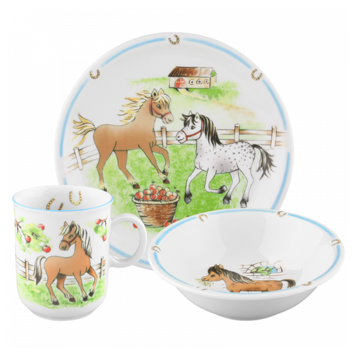 фото Seltmann weiden набор детской посуды 3 предмета mein pony compact seltmann