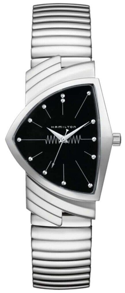 Наручные часы Hamilton Ventura, черный, серебряный