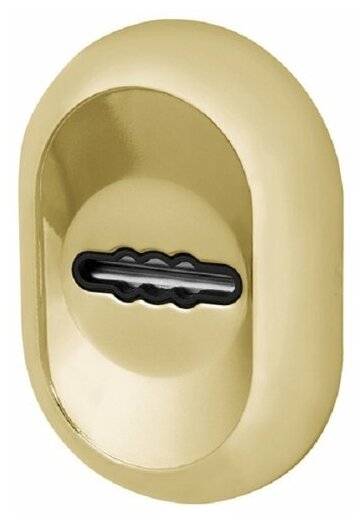 Накладка декоративная под сувальдный ключ с автоматическими шторками. Цвет: золото.