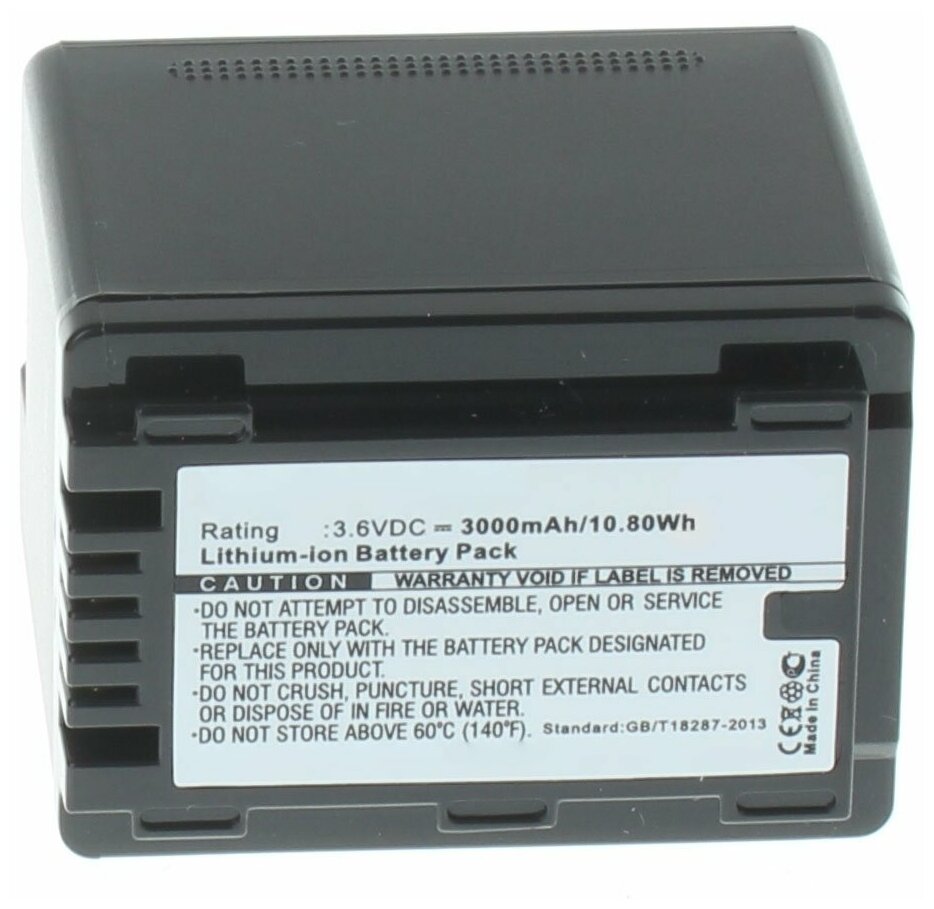 Аккумулятор iBatt iB-U1-F456 3000mAh для Panasonic HC-V770 HC-V760 HC-VXF990 HC-VX980 HC-V260 HC-V380 HC-V730 HC-VX870 HC-V710 HC-W850 HC-V270 HC-V750 HC-V510 HC-V210 HC-V530 HC-W580 HC-V230