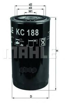 Фильтр Топливный Корпусной Mahle/Knecht арт. KC188