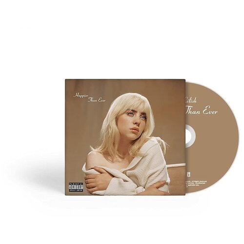 Audio CD Billie Eilish. Happier Than Ever (CD) eilish billie when we all fall asleep where do we go lp конверты внутренние coex для грампластинок 12 25шт набор