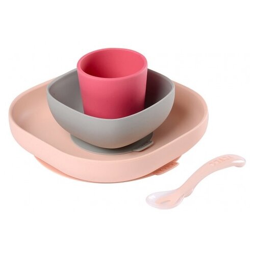 Комплект посуды Beaba Meal Set, pink
