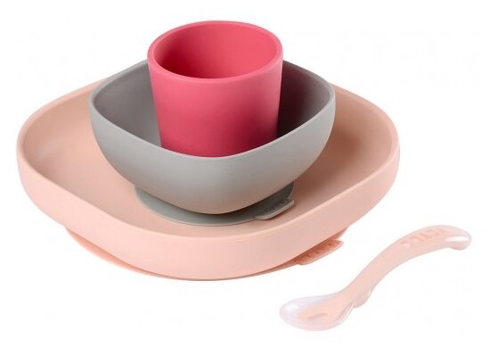  : 2 , ,  BEABA SILICONE MEAL SET (4PCS)