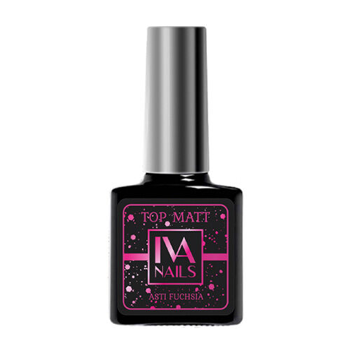 IVA Nails Верхнее покрытие Top Asti, fuchsia, 8 мл iva nails топ the top glass 30ml