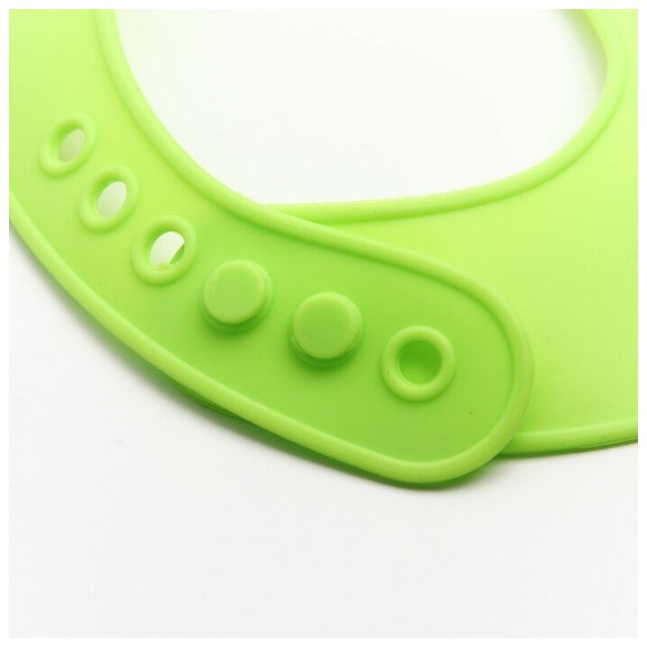 Нагрудник для кормления силиконовый, с карманом, для детей и малышей, цвет зелёный