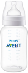 Philips AVENT Бутылочка Anti-colic SCF816/17, 330 мл, с 3 месяцев, прозрачный