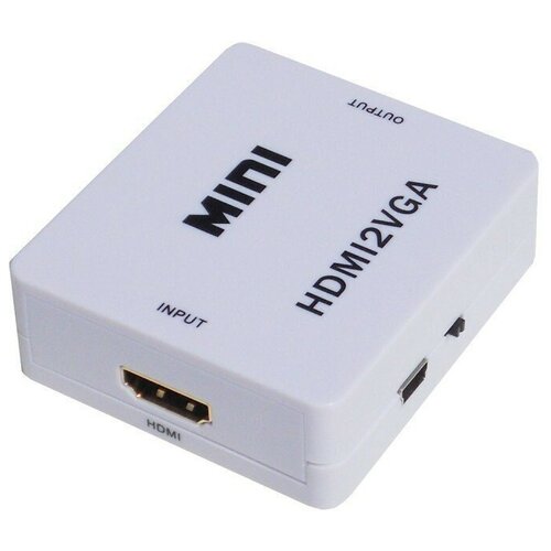 Переходник HDMI VGA адаптер конвертер HDMI на VGA + аудио, 1080P, HDMI 2 VGA для монитора, телевизора, ноутбука, компьютера, PS3, Xbox, PC