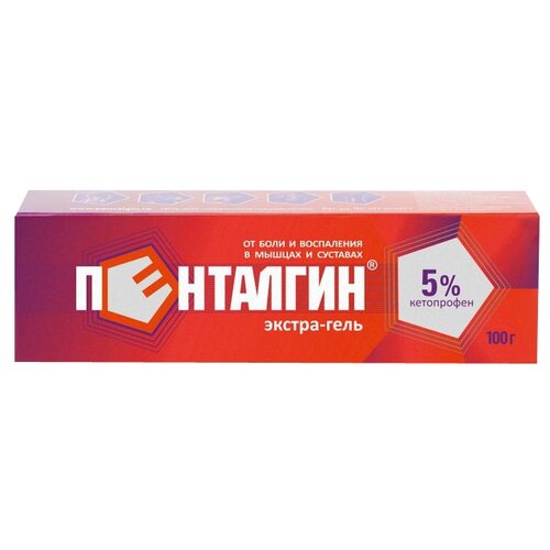 Пенталгин Экстра-гель гель д/нар. прим., 5%, 100 г, 1 шт.