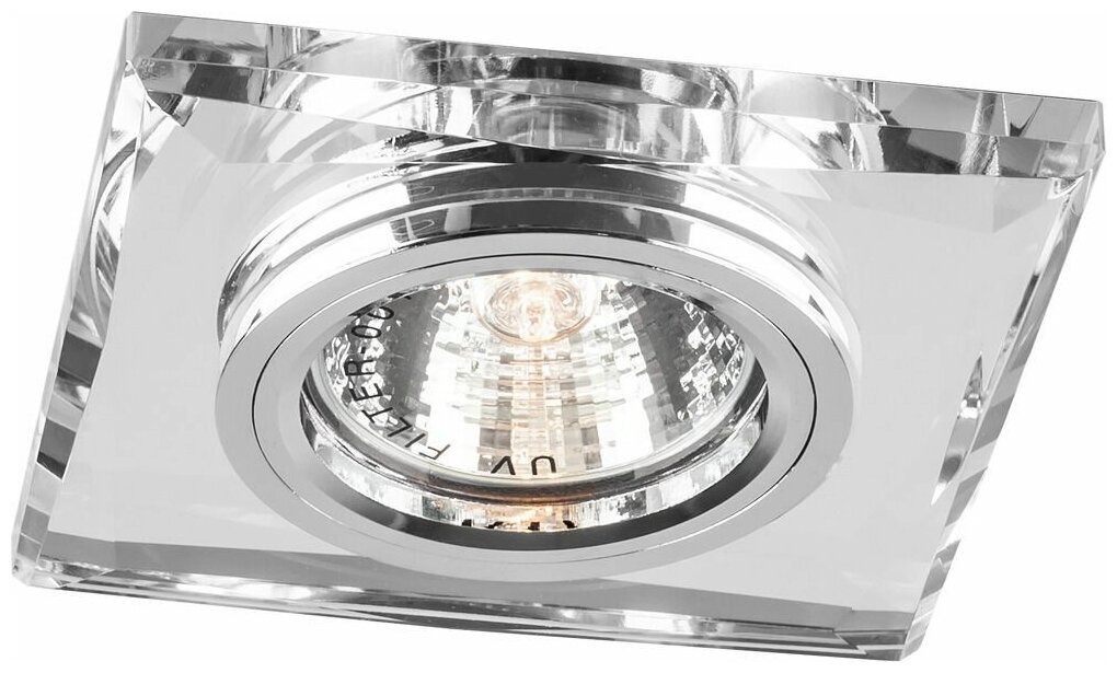 Светильник потолочный, MR16 G5.3 серебро + серебро, DL8150-2
