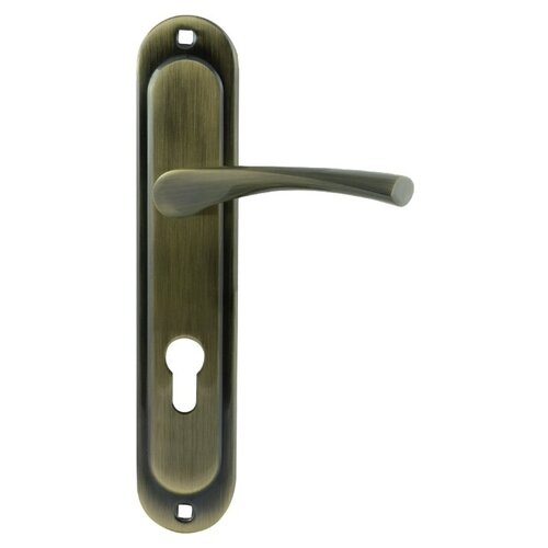 Ручки дверные на планке Нора-М 710-55 мм - Старая бронза ручки дверные на планке нора м 107 70 мм старая бронза