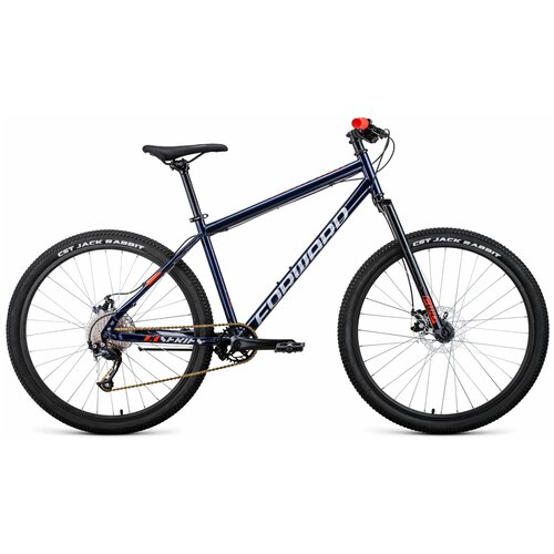 Горный (MTB) велосипед Forward Sporting 27.5 X (2021), рама 17, черно-оранжевый