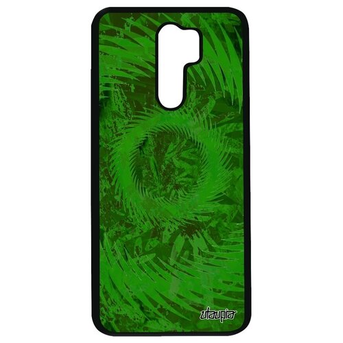 фото Красивый чехол на смартфон // xiaomi redmi 9 // "мандала спираль" антистресс сфера, utaupia, зеленый