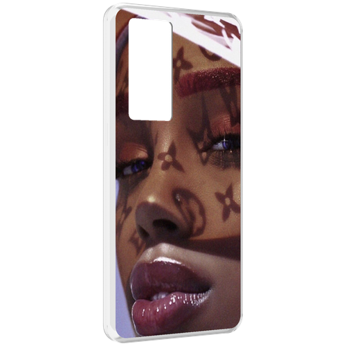 Чехол MyPads лицо девушки тень женский для Realme GT Master Explorer Edition задняя-панель-накладка-бампер