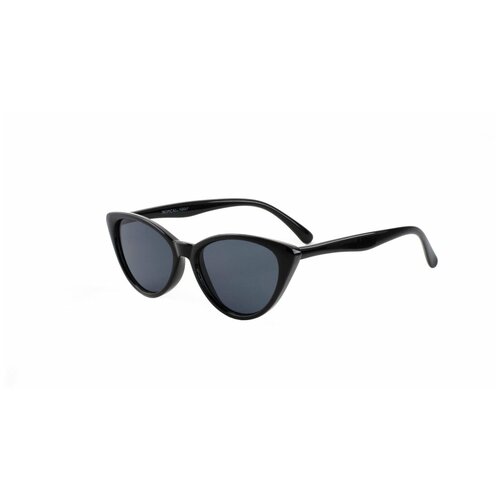 Солнцезащитные очки Tropical, кошачий глаз, оправа: пластик, с защитой от УФ, для женщин, черный
