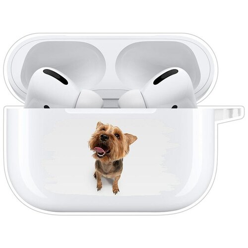 Чехол Krutoff Clear Case для AirPods Pro Йоркширский терьер