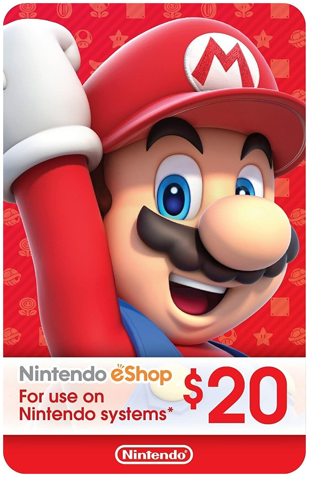 Цифровая подарочная карта Nintendo eShop (20 USD, США)