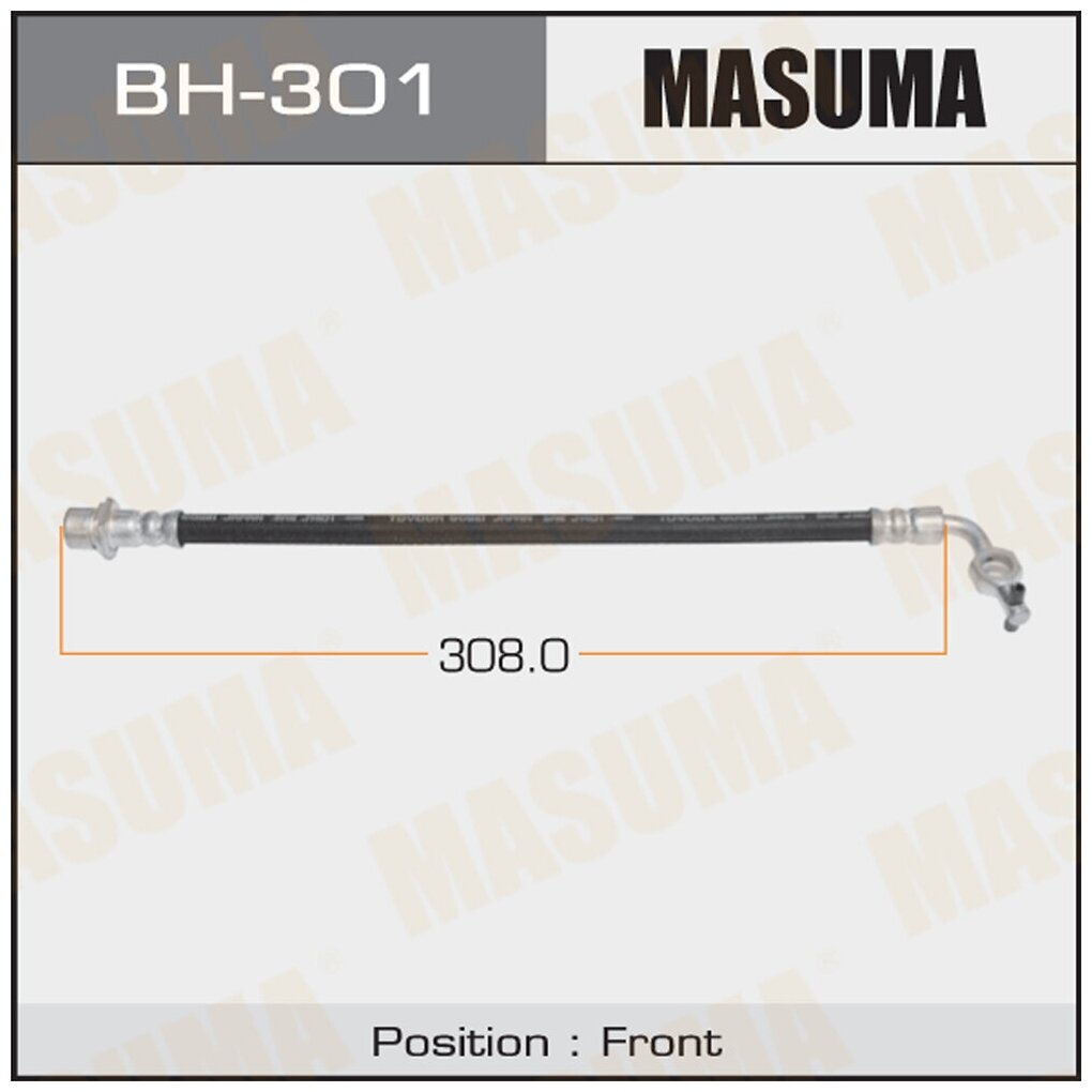 Шланг Тормозной Передний Toyota Land Cruiser Masuma Bh-301 Masuma арт. BH-301