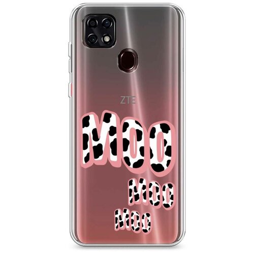фото Силиконовый чехол "moo moo moo" на zte zte blade 20 smart / зте блейд 20 смарт case place