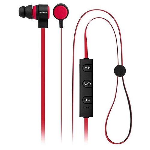 фото Наушники с микрофоном sven e-270b black-red (bluetooth)