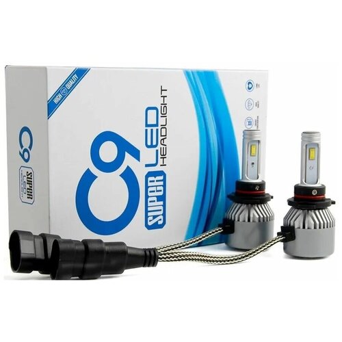 Лампа светодиодная LED Super Headlight С9 H11 8-48V. 36W. 6000K. 6000Lm. 2шт