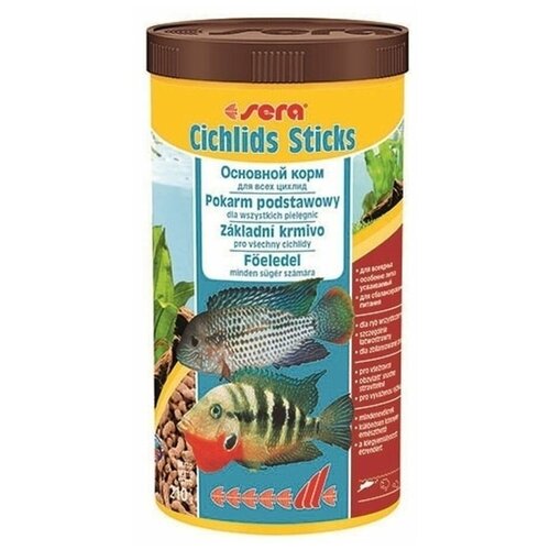 Корм для цихлид в палочках Sera CICHLIDs Sticks 1 л, 210 г