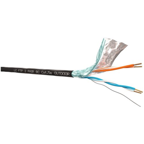 Витая пара LC Витая пара LC FTP2 cat.5e, 305м, Cu, наружный, черный