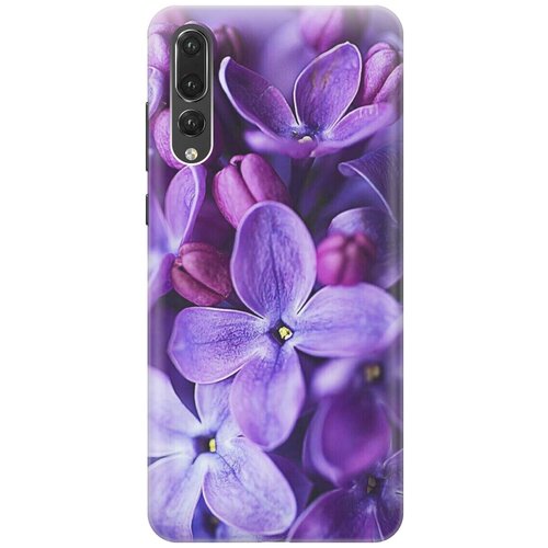 Силиконовый чехол Фиолетовая сирень на Huawei P20 Pro / Хуавйе П20 Про силиконовый чехол микросхема на huawei p20 pro хуавйе п20 про