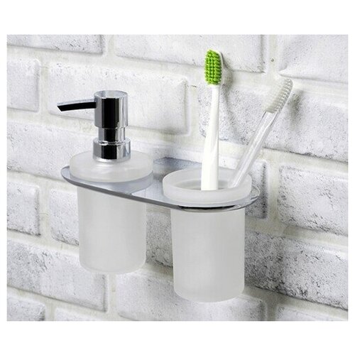 фото Держатель стакана и дозатора wasserkraft kammel k-8389