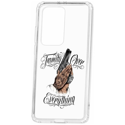 фото Чехол на huawei p40 pro+ kruche print семья превыше / чехол для huawei / чехол с рисунком / чехол с принтом / чехол для хонор / чехол для хуавей / бампер на хуавей / чехол накладка для хонор / противоударная накладка для honor huawei / защита для honor / защита на huawei / cиликоновый чехол для huawei honor / пластиковый чехол на huawei / защитный чехол для honor / чехольчик / защита телефона / ударопрочный чехол кruче