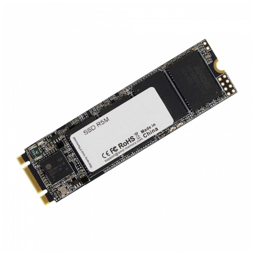 Накопитель SSD M.2 2280 AMD Radeon R5 1TB SATA 6Gb/s 3D NAND TLC 557/481MB/s 300TBW RTL - фото №2