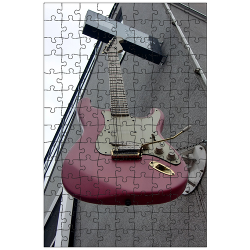 фото Магнитный пазл 27x18см."гитара, юбка, электрогитара" на холодильник lotsprints